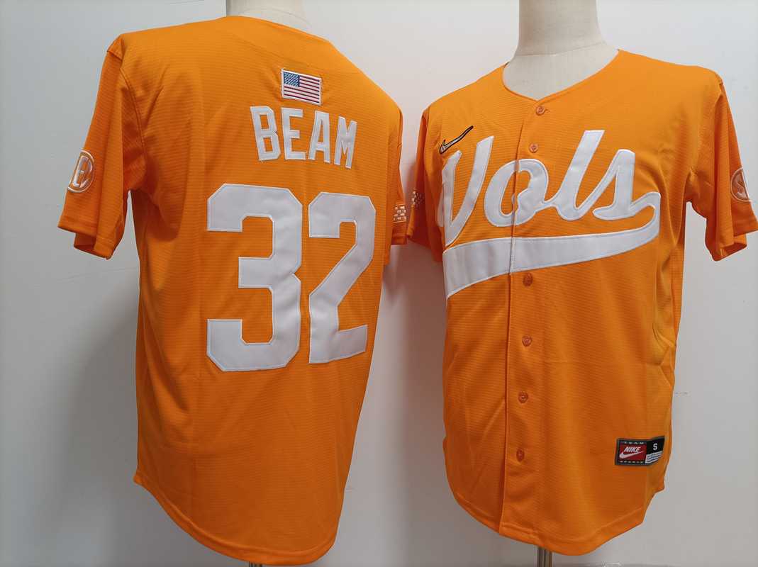 Men%27s Tennessee Volunteers #32 Drew Beam Orange Stitched Jersey->texas longhorns->NCAA Jersey